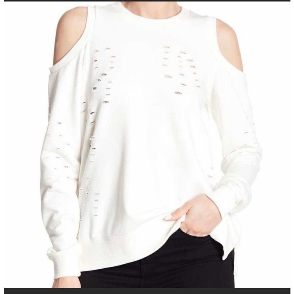 Central Park West Revolve White los Feliz Cold Shoulder Top